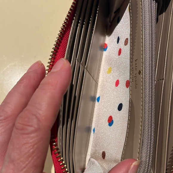 ♠️Kate Spade Large Zip Continental Wallet Deep Pink - Picture 5 of 16